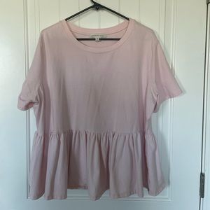 Pink Peplum Tee 💓